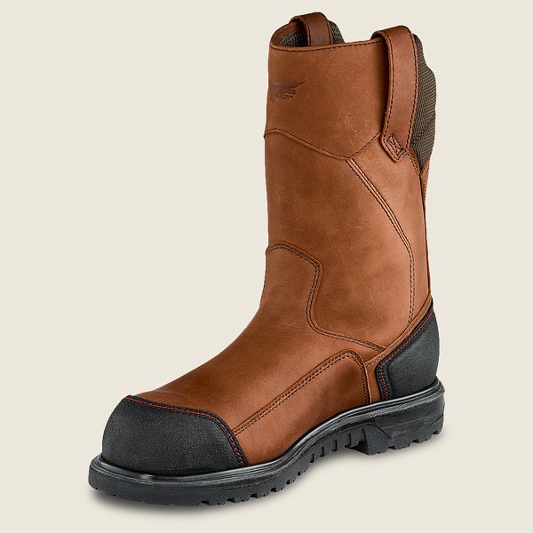 Bottes de Sécurité Red Wing - Brnr Xp - 11-Inch Waterproof Toe Pull-On - Marron/Noir - Homme 823VTKX